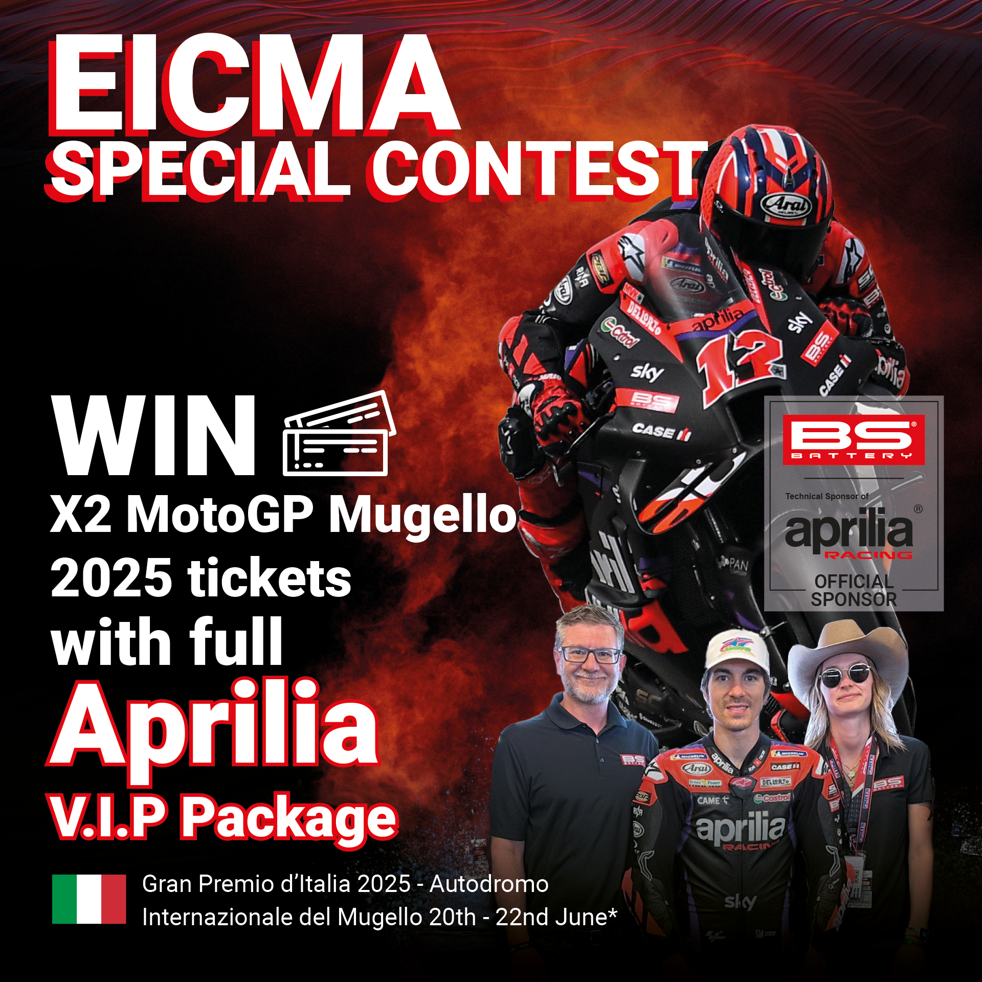 EICMA 2024 Special Contest BS BATTERY